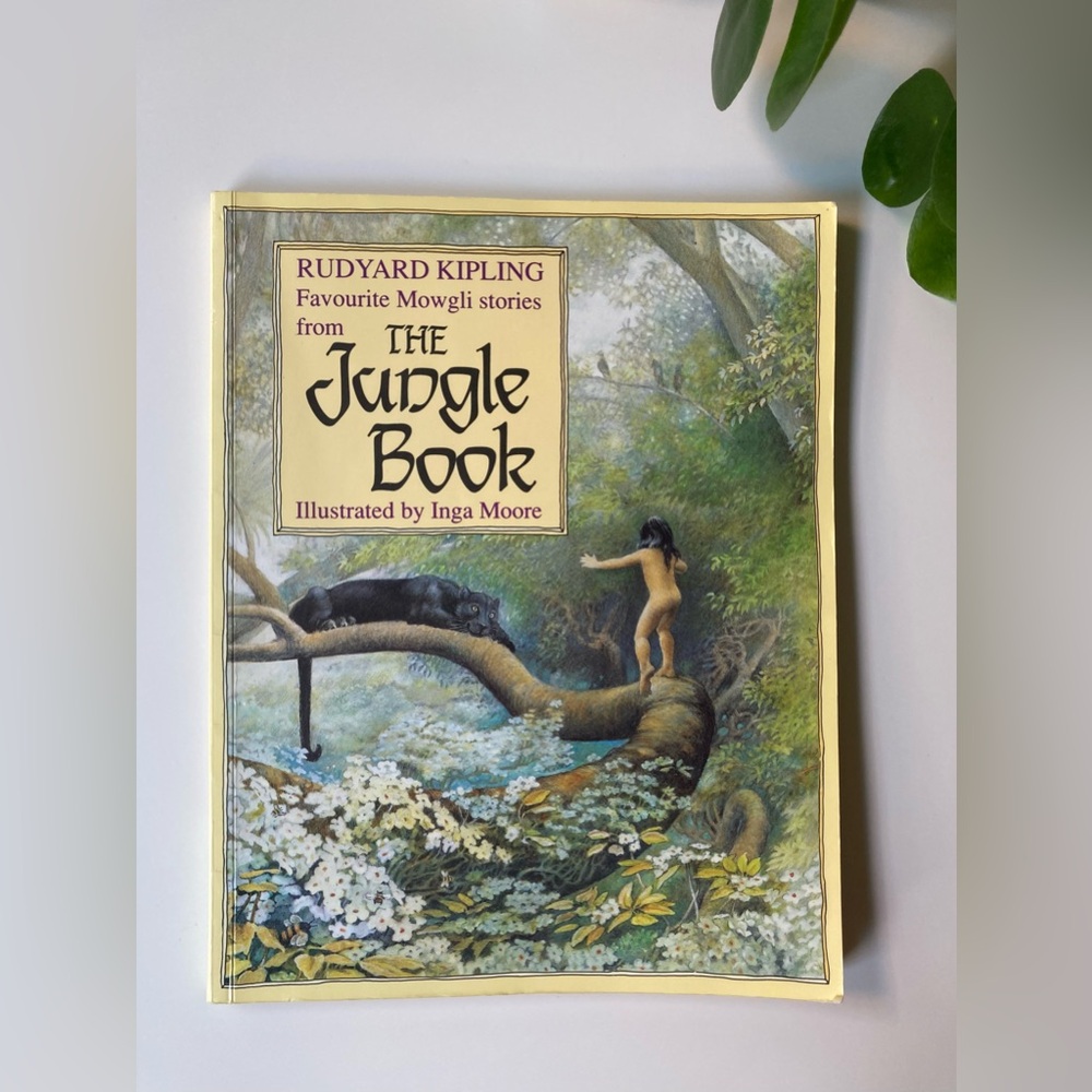 Vintage The Jungle Book Illustrated by Inga Moore Mowgli Stories Softcover Book